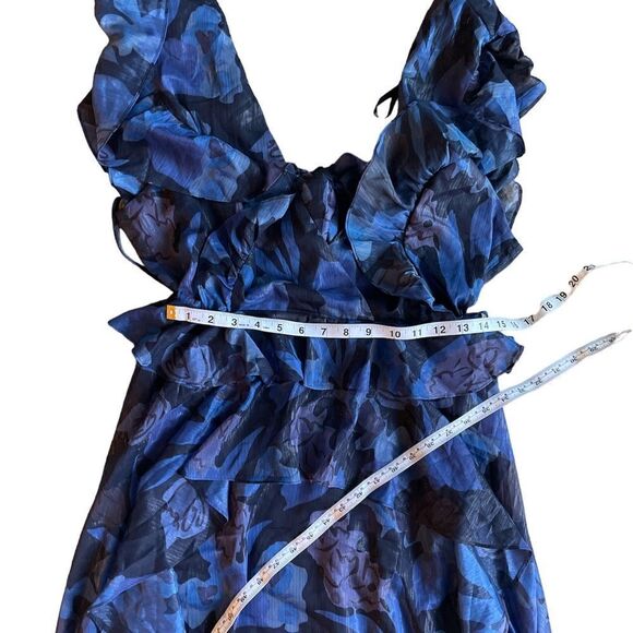 TED BAKER Vertey Pinafore Ruffle Dress Size 5/US 12 - Picture 7 of 11